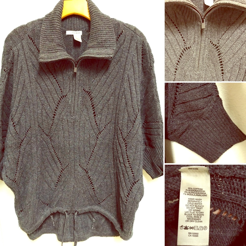 DKNY Half-Zip Style Sweater